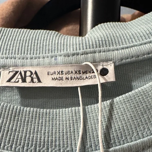 Zara Soft Blue Tee - Picture 3 of 5